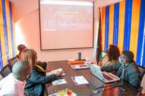 Political Parties registration officer Judy Gathoni at the ODM party headquarters