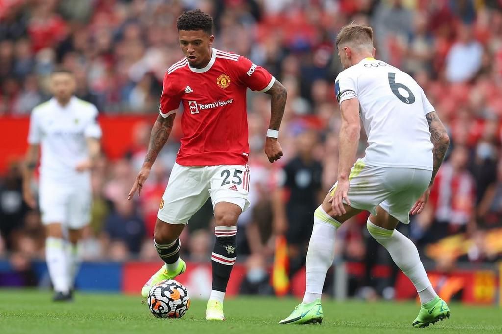 Jadon Sancho in action