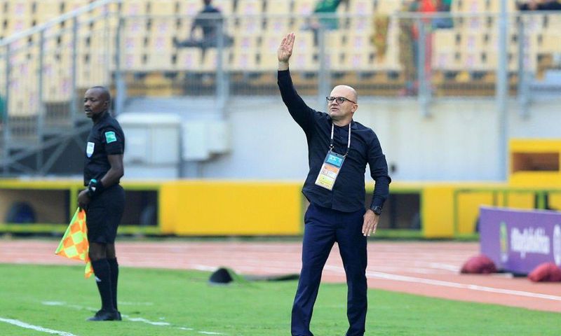 Zimbabwe coach Zdravko Logarusic gives instructions during the African Nations Championship in Cameroon last January