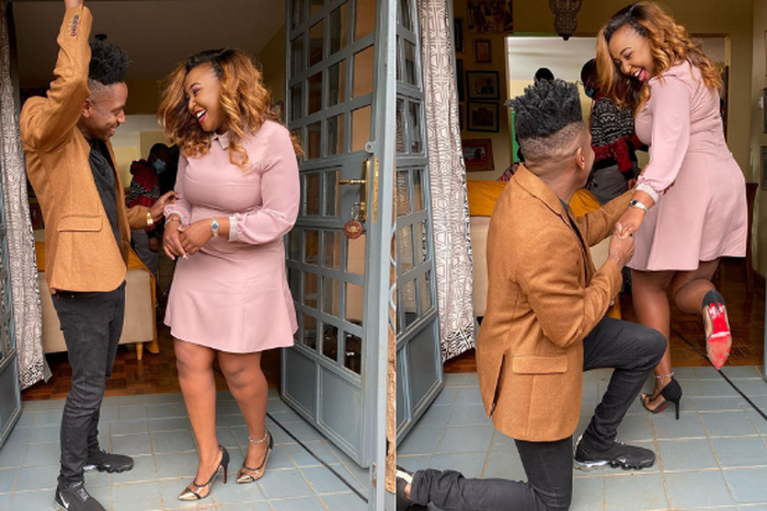 Eric Omondi with Betty Kyallo