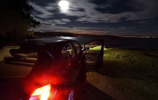 Parked In Seclusion - stock photo