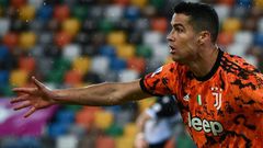 Cristiano Ronaldo struck twice in rescue Juventus in Udine.