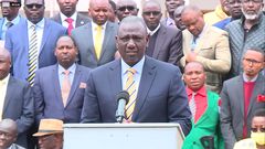 Deputy President William Ruto speaks during a meeting with UDA-affiliated MPs at Karen, Nairobi on August 5, 2021