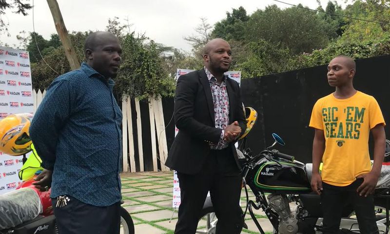 Jalang'o hands over two Motorcycles to Nitakufinya duo [Video]