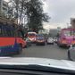 Traffic at Community area in Nairobi as the Nairobi Metropolitan Services (NMS) conducts test at Green Park PSV terminus