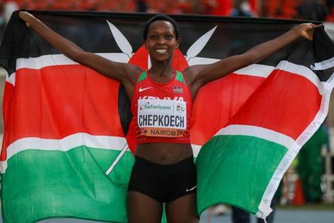 Chepkoech lapped nearly 80 percent of the field as she stopped the clock in a new Personal Best time of 9:27.28