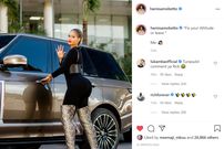 Rick Ross and Hamisa Mobetto. Rapper Rick Ross raises eyebrows with Comments on Hamisa Mobetto’s Photos (Screenshots)