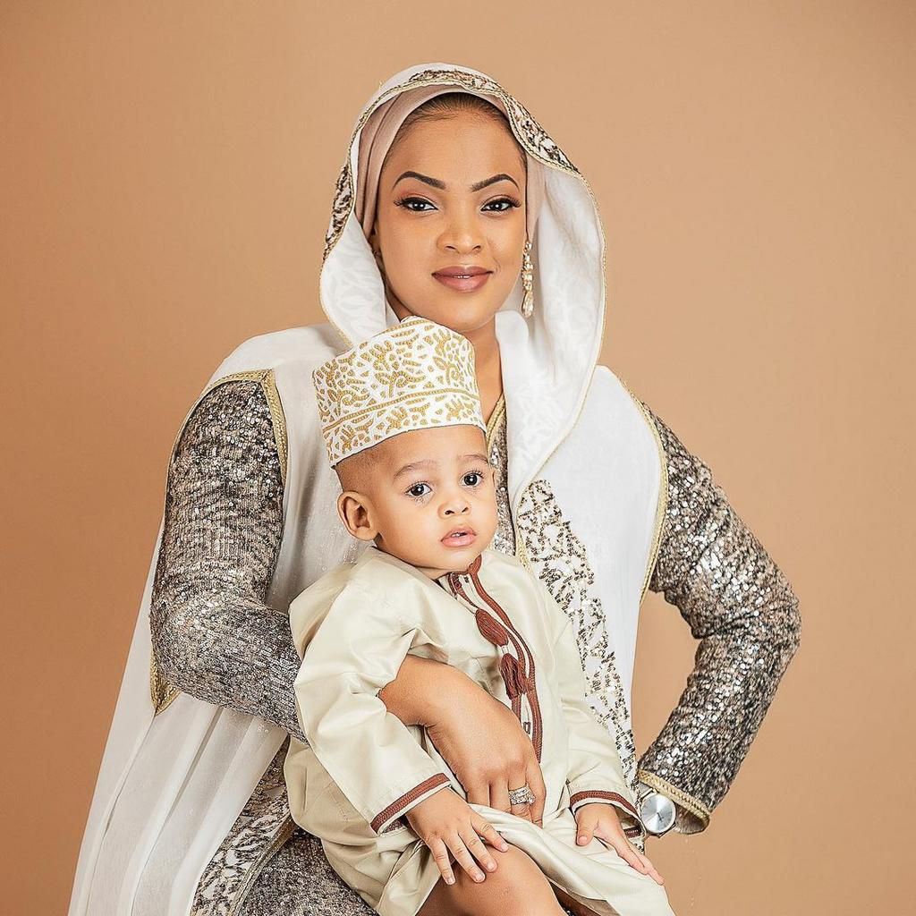 Alikiba's wife Amina with son Keyaan