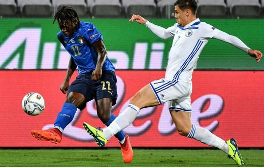 Kean has scored twice for Italy in nine appearances