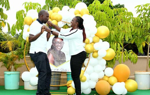 Elgeyo Marakwet Senator Kipchumba Murkomen threw his wife Gladys Wanjiru a birthday party as she turned 40 years old