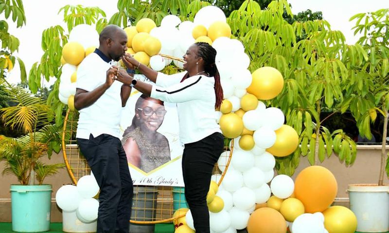 Elgeyo Marakwet Senator Kipchumba Murkomen threw his wife Gladys Wanjiru a birthday party as she turned 40 years old
