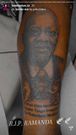 Harmonize Tattoos Magufuli’s Face on his Leg (Photo)