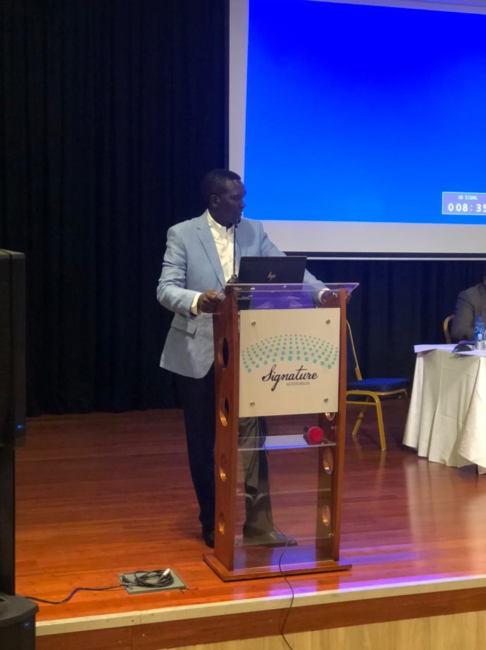 NOC-K boss Paul Tergat speaking at the Gala