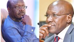 Former Kakamega Senator Boni Kwalwale and Former Secretary-General of UNCTAD Mukhisa Kituyi.