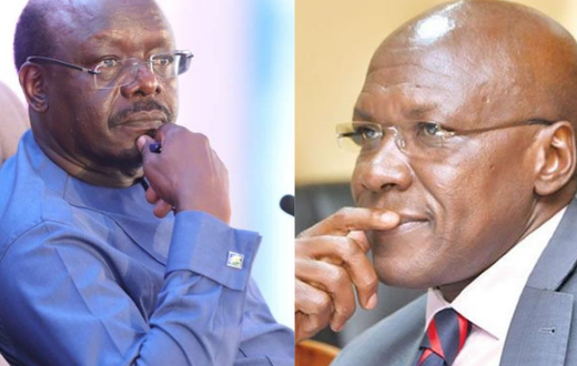 Former Kakamega Senator Boni Kwalwale and Former Secretary-General of UNCTAD Mukhisa Kituyi.