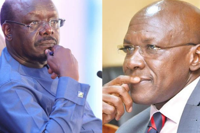 Former Kakamega Senator Boni Kwalwale and Former Secretary-General of UNCTAD Mukhisa Kituyi.