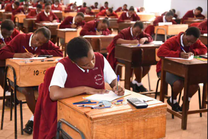 Students sitting for examinations
