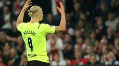 Dortmund's Norwegian forward Erling Braut Haaland