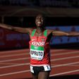 TAMPERE, FINLAND - JULY 10: Rhonex Kipruto of Kenya crosses the finish line to win the final of the men's 10,000m on day one of The IAAF World U20 Championships on July 10, 2018 in Tampere, Finland. (Photo by Stephen Pond/Getty Images for IAAF)