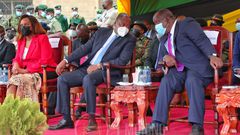 Interior CS Fred Matiang'i and Health CS Mutahi Kagwe launched a 5-day mass Covid-19  vaccination for inmates and staff