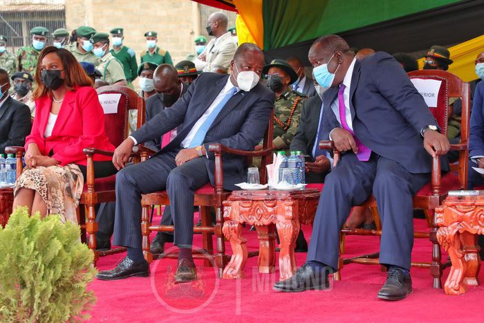 Interior CS Fred Matiang'i and Health CS Mutahi Kagwe launched a 5-day mass Covid-19  vaccination for inmates and staff
