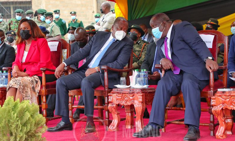 Interior CS Fred Matiang'i and Health CS Mutahi Kagwe launched a 5-day mass Covid-19  vaccination for inmates and staff