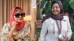 Mwanaisha  Chidzuga and her late MP Zainab Kalekye Chidzuga.