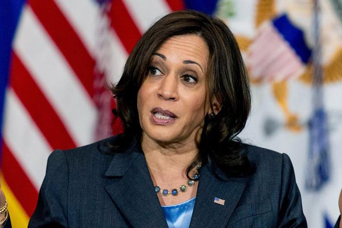 Vice President Kamala Harris speaks during a meeting on voting rights at the TCF Center in Detroit, Monday, July 12, 2021.
