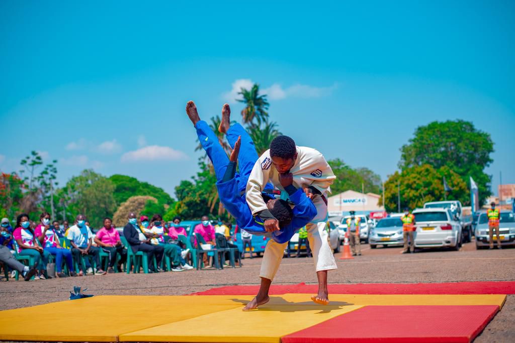 Sports display in Malawi