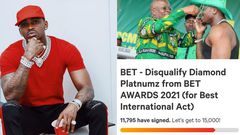 Tanzanians' petition to have BET disqualify Diamond from this year’s Awards