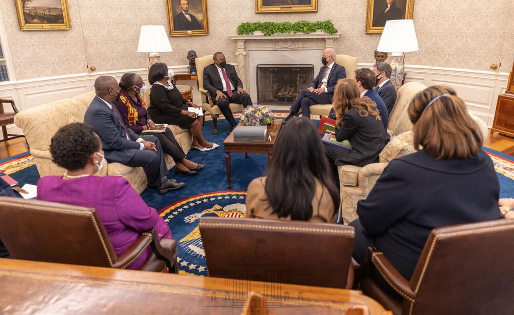 President Uhuru Kenyatta made history by becoming the first African Head of State to be hosted by President Joe Biden at the White House