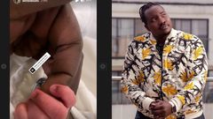 Willis Raburu and new girlfriend welcome a new born into their family (Screenshot)