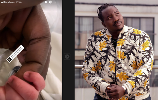 Willis Raburu and new girlfriend welcome a new born into their family (Screenshot)