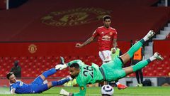 Manchester United forward Marcus Rashford in action at Old Trafford