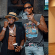 Singer Diamond Platnumz with Wiz Khalifa in the US