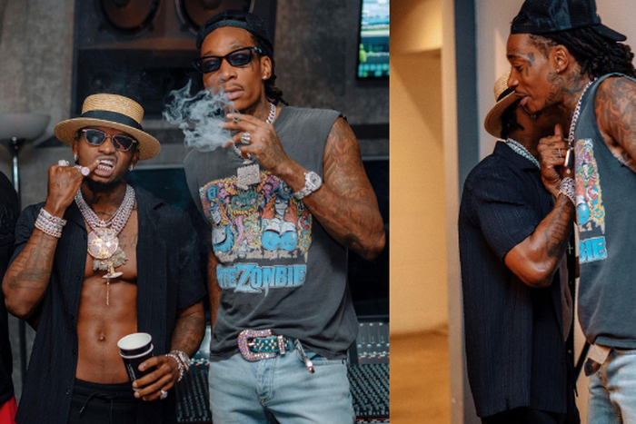Singer Diamond Platnumz with Wiz Khalifa in the US