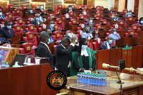 Kenyan MPs don yellow themed attire as UDA MP for Kiambaa Constituency, John Wanjiku Njuguna takes oath of office