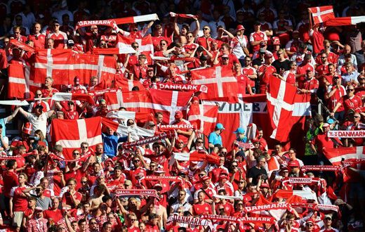 Denmark's passionate support will be roaring their team on as they search for a spot in the last 16