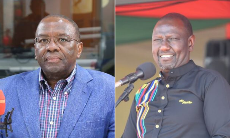 Former Chief Justice Willy Mutunga and Deputy President William Ruto