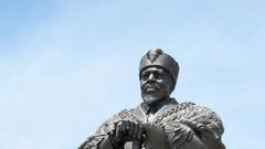 The 12-foot statue of Kenya’s first President Jomo Kenyatta at KICC