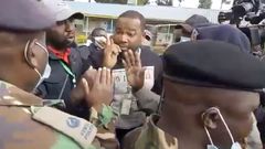 Tanga Tanga MPs during an altercation with police in Nakuru County