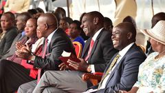 File image of Rigathi Gachagua with DP Ruto at a past event in Nyeri county