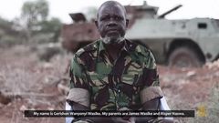 KDF soldier Gerishon Wesike as captured in a video released by Al Shabaab