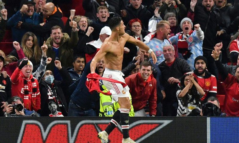 Cristiano Ronaldo's winner for Manchester United against Villarreal came in the fifth minute of stoppage time