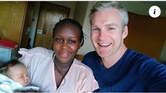 Felesta Nyamathira Njoroge and her boyfriend Marc De Mesel