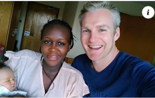 Felesta Nyamathira Njoroge and her boyfriend Marc De Mesel