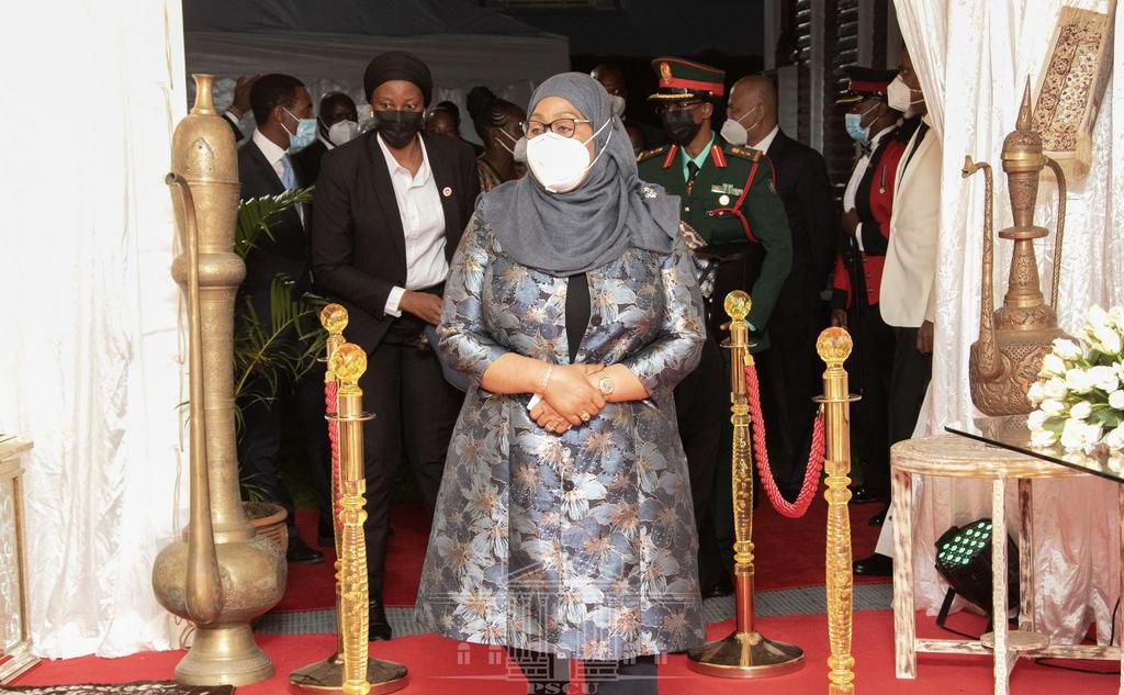 President Uhuru Kenyatta hosts Tanzanian President Samia Suluhu at State House Nairobi