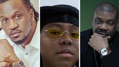 Don Jazzy (right), Teni (middle), Paul Okoye (left) copy Davido, ask fans for money