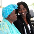 The late Mama Sarah Onyango Obama with President Barrack Obama's half sister Auma Obama