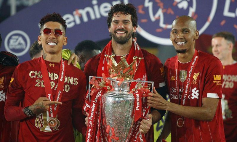 Liverpool's Brazilian trio (from left to right) Roberto Firmino, Alisson Becker and Fabinho could miss the Premier League match against Leeds